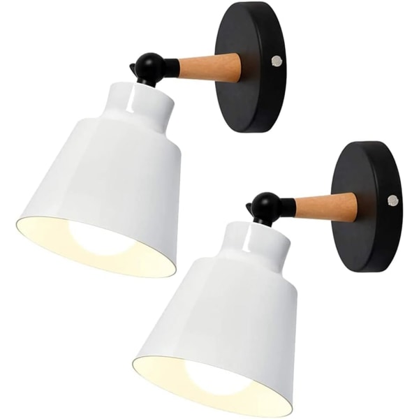 2 pakker Vintage industrielle væglamper Loftslamper E27 Light F
