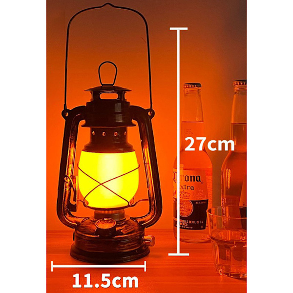 2 kpl Vintage Garden Lantern, ulkovalaistus LED-lyhty Flame light three modes