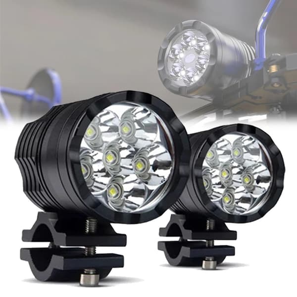 2 stk. LED-spotlight til el-køretøjer og motorcykler
