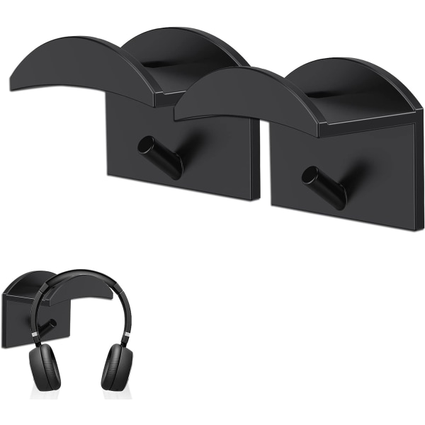 2 delar hörlurshållare, ingen borrning krävs Silica Gel Headph