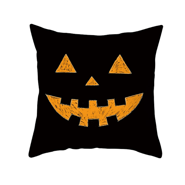 （45x45 CM  4 kpl）Paintetut tyynynpäälliset Halloween-kuvioilla söpöjä haamuja ja lepakoita Koristeelliset tyynynpäälliset