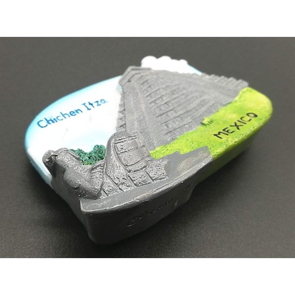 3D Chichen Itza Meksiko Jääkaappimagneetti - Polyhartsi Koti ja Keittiö