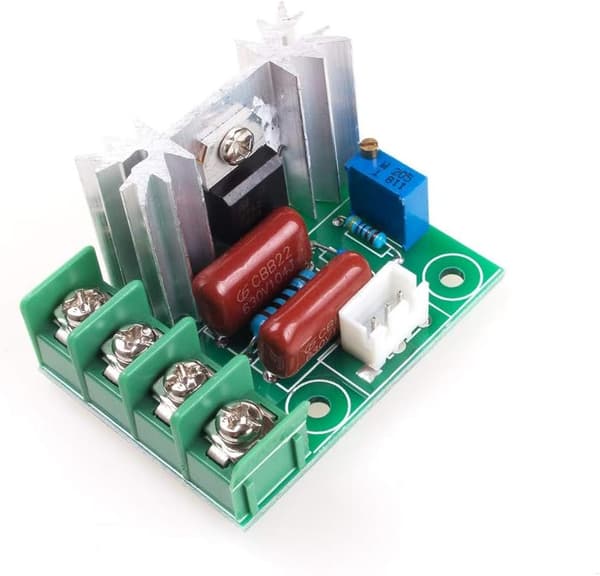 Hastighedsregulator 2000W AC 50-220V 25A SCR Dimmer Termostat