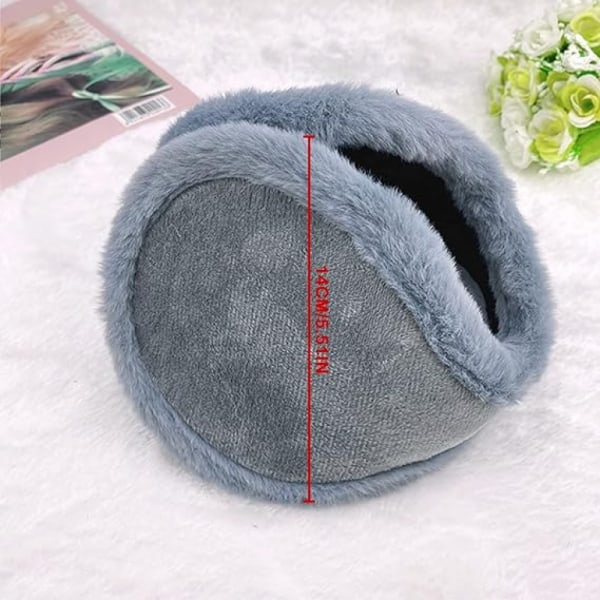 Warm Earmuffs, 2 PCS Winter Headband Earmuffs Warm Comfortable Fa D