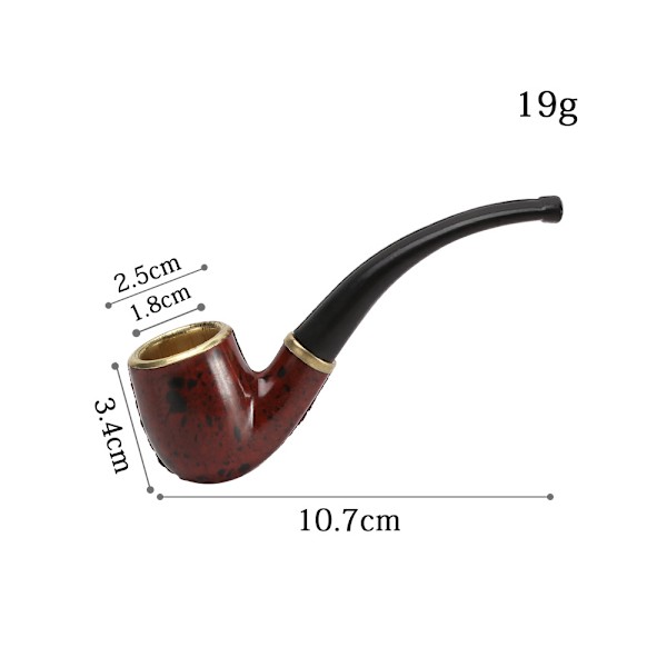 (Röd Boss Pipe) 5 handgjorda pipor