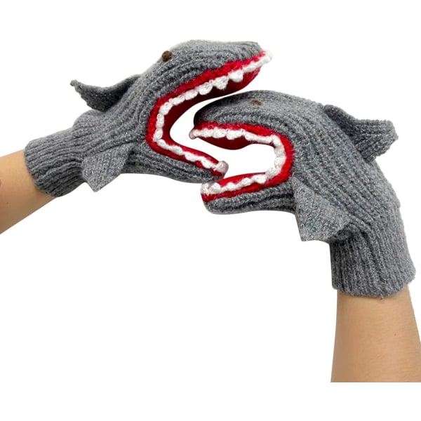 Children's Knitted Gloves Mittens Women Fashion Knitted Plush Tw