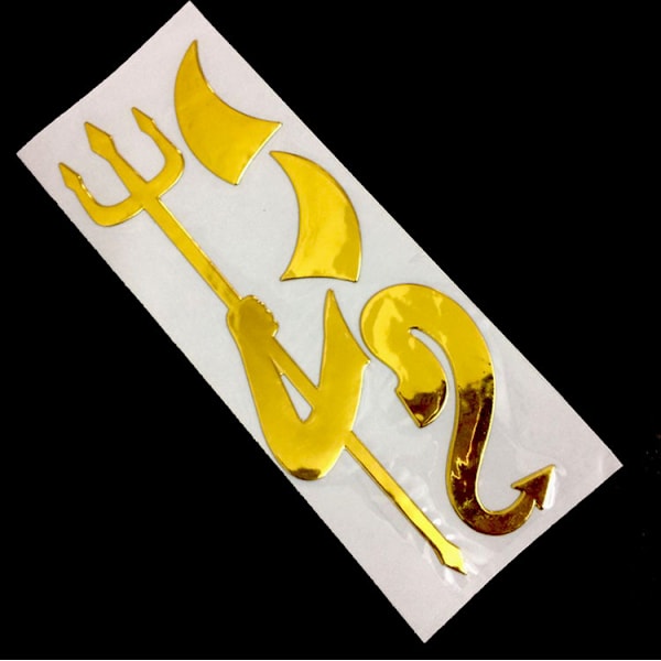 2 stk 3D Bilsticker Imp Bilsticker Personlig Bilsticker Vand