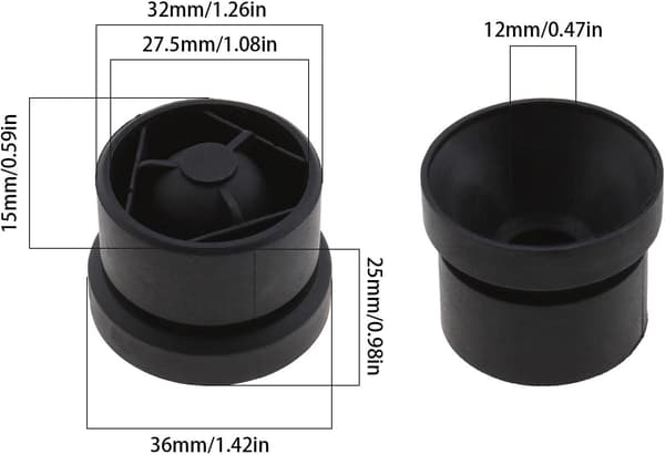 4 st gummimotorhuvsgrommet 06A103226 Kompatibel med Audi/V