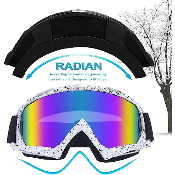 Skimasker og skibriller, skibriller, Uv400 beskyttelse snowboard Go