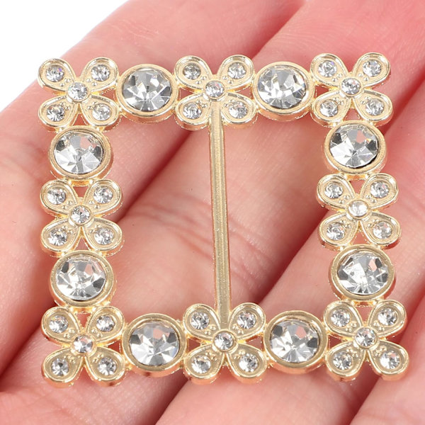 3 st Sjalring Rhinestone Kristall Blank T-shirt Slipsring Rhinestone Sjal Klämmor Spänne Band Glid