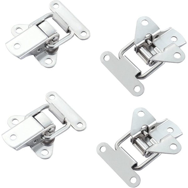 8 Pcs,Steel Tension Catch,Spring Toggle Toggle,Spring Catch Latch,Spring Buckle,Hardware Lock Accessories,With Screws,For Boxes,Tool Boxes,Drawers