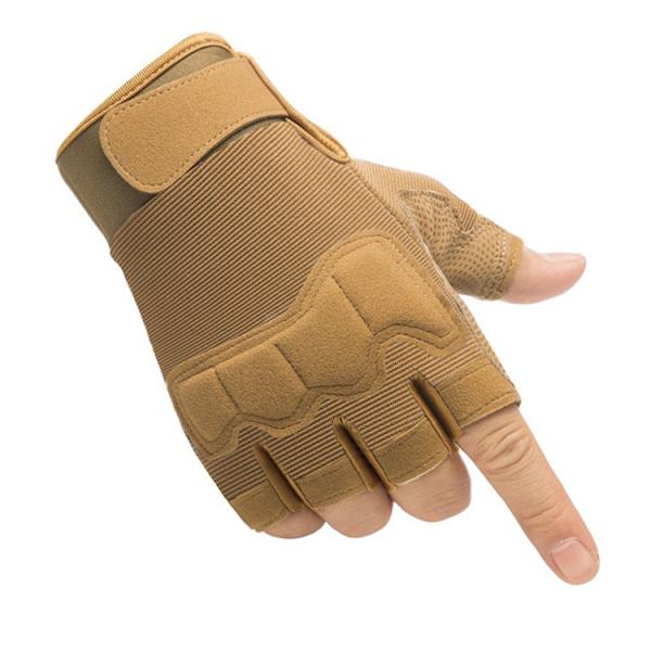 (M)Taktiska fingerlösa handskar, lätta, andningsbara och skyddande