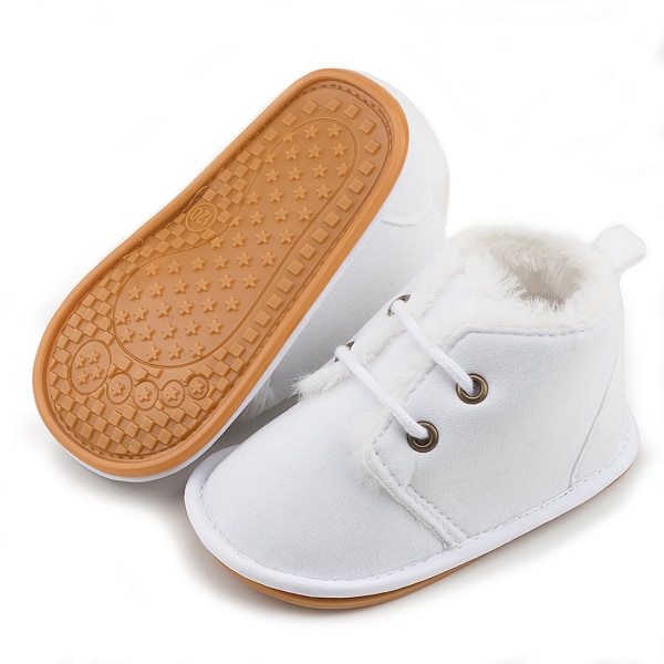 Baby Pojkar Flickor Oxford Skor PU Läder Sneakers i mjuk gummisula
