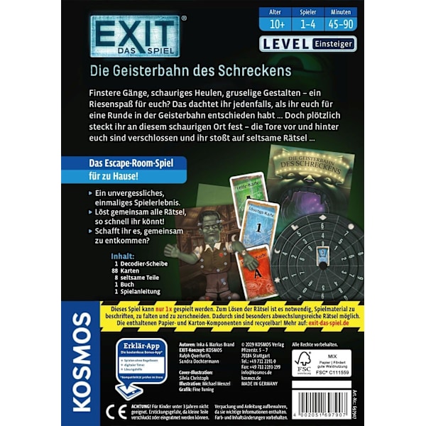 EXIT-spelet - The Haunted Roller coas A