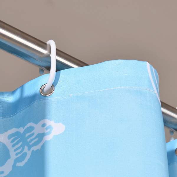 180*180CM Tjock Medelhavs Polyester Duschdraperi J