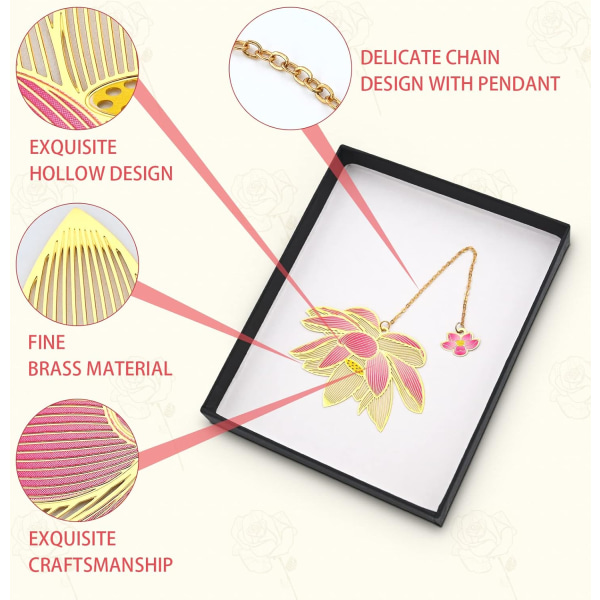 Metall Bokmerke Henger Bokmerke, 3 Blad og Blomst Bokmerke, Spesielle Bokmerker Bokmerke Sett er Praktisk og Kreativ O