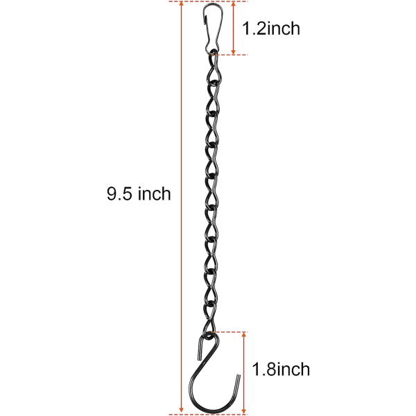 2 Pakkia Ripustusketjua Lintujenruokinta-asemille, Istutusruukuille, Lyhtyille ja Koristeille E