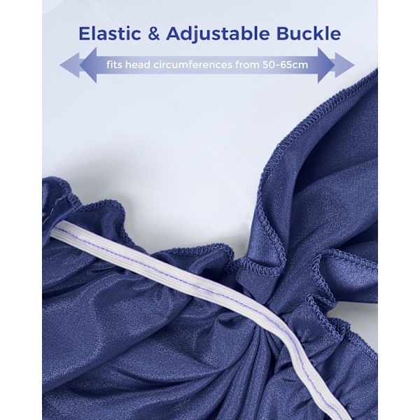 Natthette for kvinner med justerbar elastisk bånd (Navy Blue)