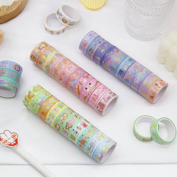 60 rullar Washi-tejp Dekorativt papper Maskeringstejp