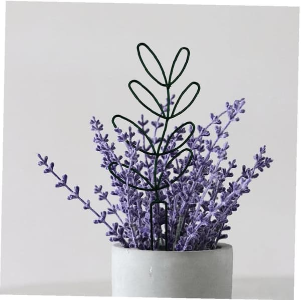1 Pack Garden Trellis för klätterväxter, krukväxtstöd bladform D