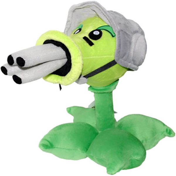 7\" Ärtväxter VS Zombies Plyschleksaker PVZ Mjuk Fylld Dock Gatling Ärt Leksak Ny, Växt