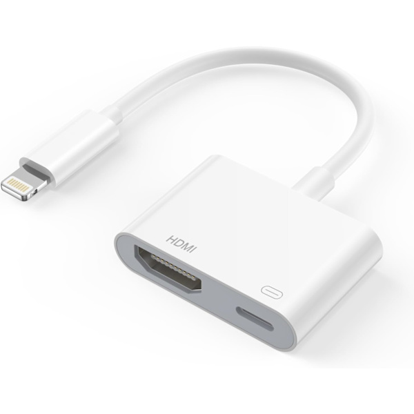 HDMI Lightning Adapter Digital AV-kablar, för TV Kompatibel med