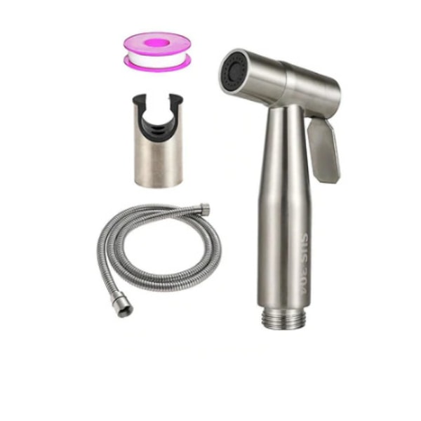 Brushed Nickel Body Spa RV Dusjkitt Trykkvaskdyse Toil