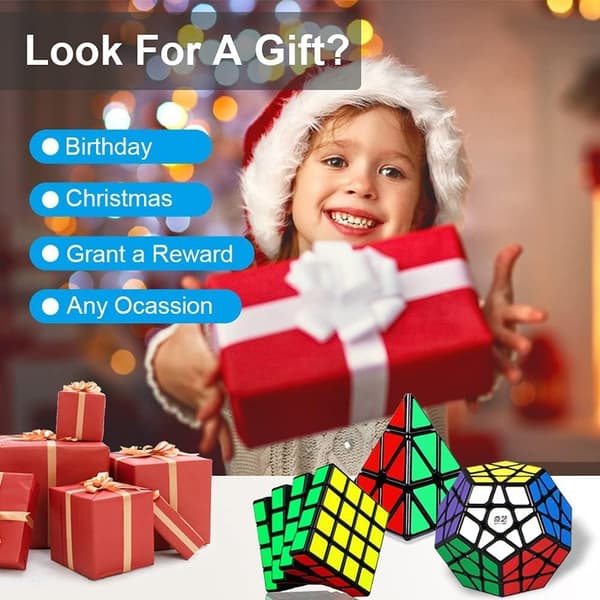 Speed ​​Cube Sæt [5 Pakke](Sort)