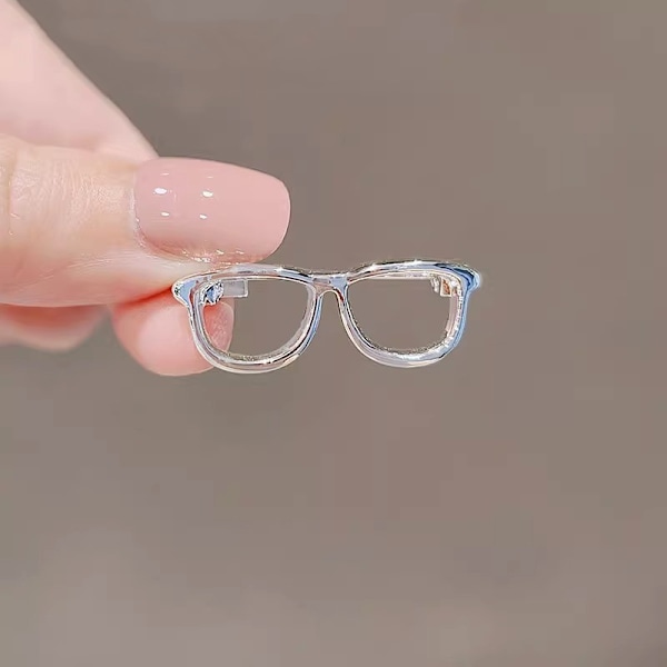 Julgåva - 2 st Mini Glasögon Brosch Z