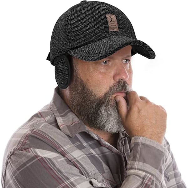 Vinter Casual Baseball Cap til Mænd i Middelalderen og Ældre - Efterår og Vinter
