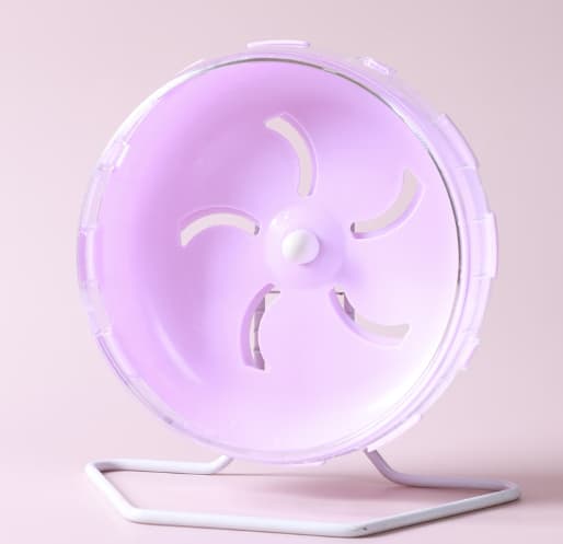 Rosa 18cm Genomskinligt Hamsterlöphjul