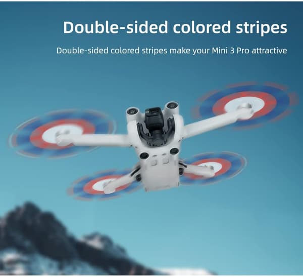 24 stk. Propeller til DJI Mini 4 Pro/Mini 3 Pro - Reservepropellerblader med lav støy - 6030F (Three Colors）