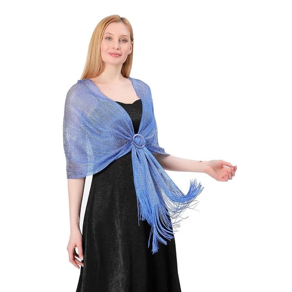 Sjal tynn stil egnet for fest (Blue)