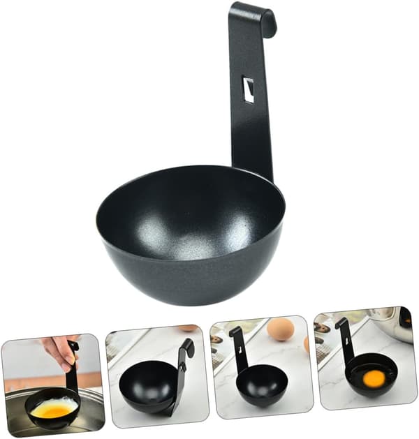 2 stk eggkoker i rustfritt stål, kjøkkenutstyr, eggformet form
