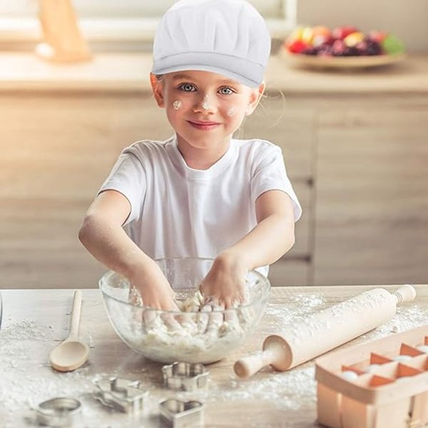 2 kpl kokin hattu valkoinen säädettävä ruoanlaitto hattu reunalla puoli verkko puoli kangas catering H