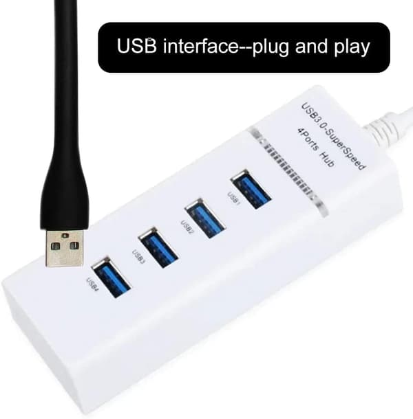10 stk. Mini USB LED natlys pære, ingen lyssensor, varm hvid,
