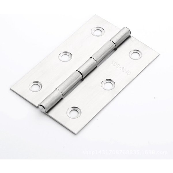 2 stk. Rustfrit Stål Hjemme Møbler Hardware Dørhængsel Lang 75mm x 50mm I