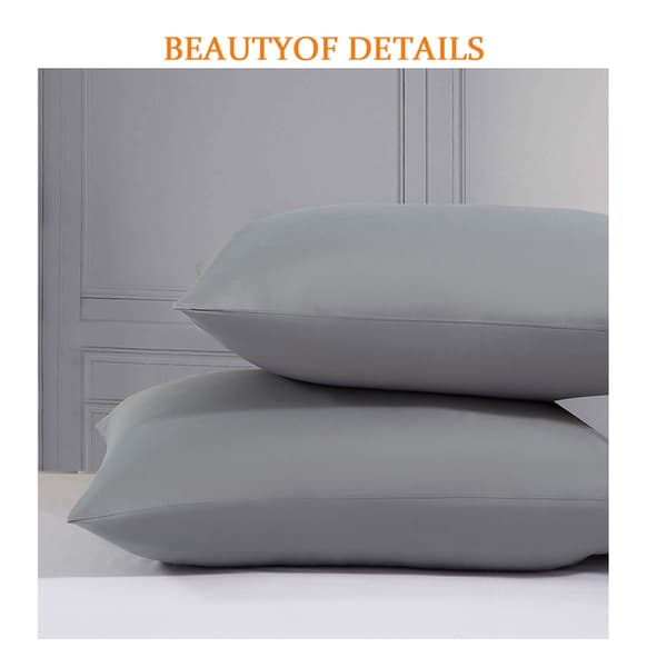 （Mörkgrå）Kuddfodral 51x76 cm - 2-pack