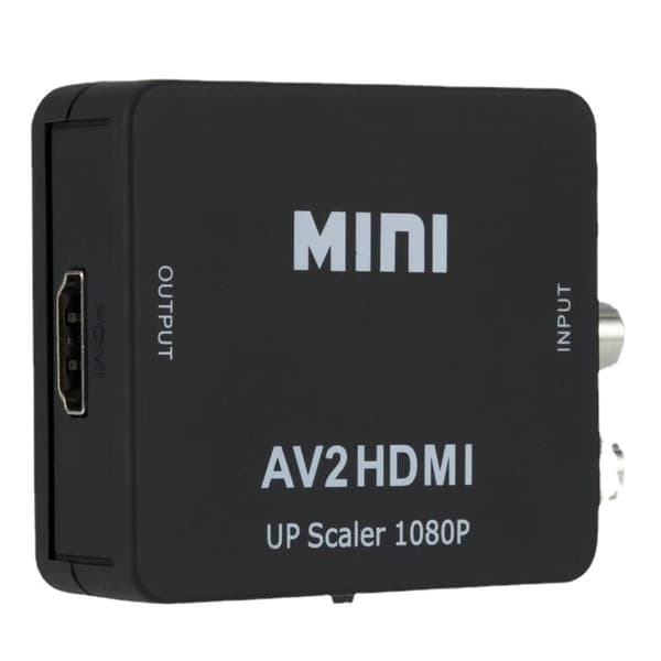 Mini AV RCA CVBS til HDMI Video Audio Konvertere Adapter Support 7