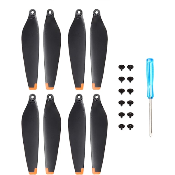 24 stk. Propeller til DJI Mini 4 Pro/Mini 3 Pro Udskiftning Propellerblade Lav Støj Vinger 6030F (Orange）
