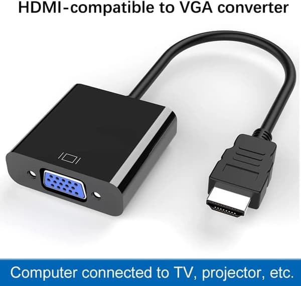 HDMI-VGA-sovitin, kullattu HDMI-VGA-sovitinmuunnin Fu