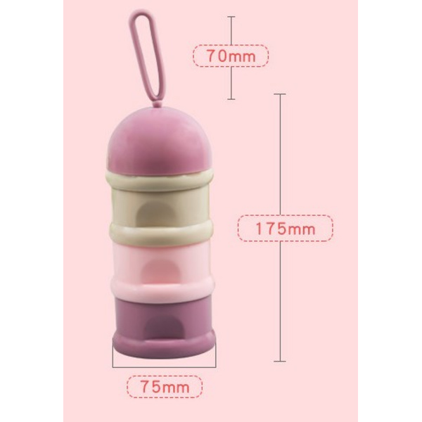 Stablet melkemåleboks, 100 % lufttett, 3 rom, Stor