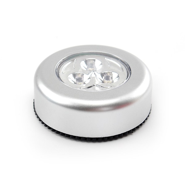 Luovat pyöreät kosketusvalot 3LED3 auton painonäppäinlamput rytmilamput 2 kpl