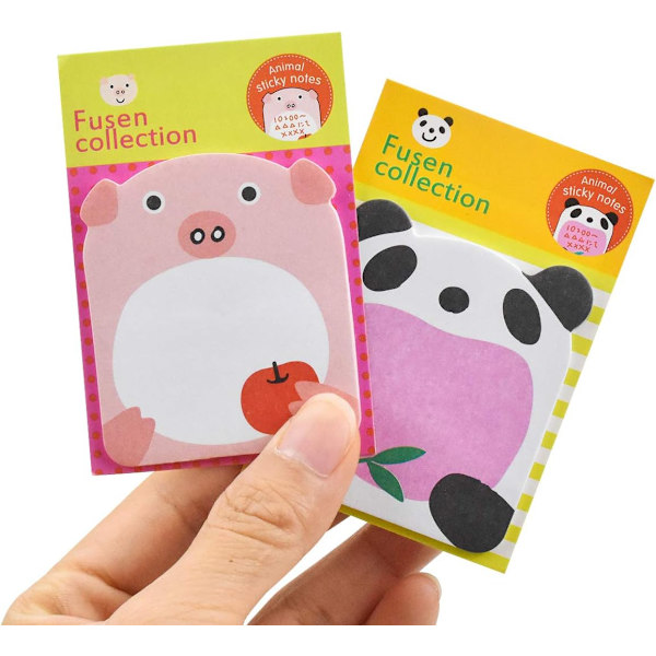 Klistrelapper, 8 stk. Dyreformede klistrelapper, Mini selvklebende