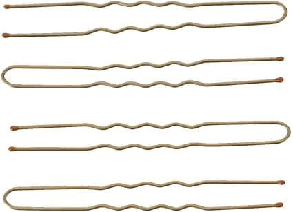 100 st Guld Hårklämmor, U-formade Hårklämmor, Bun Pins