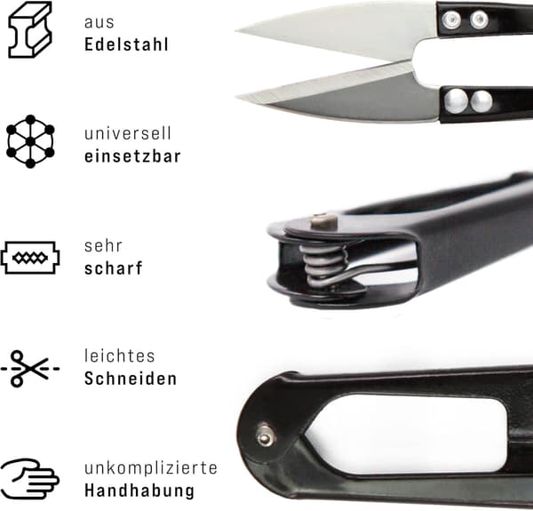 4x Professionelle rustfrie stålsyningssakse - Lille universal