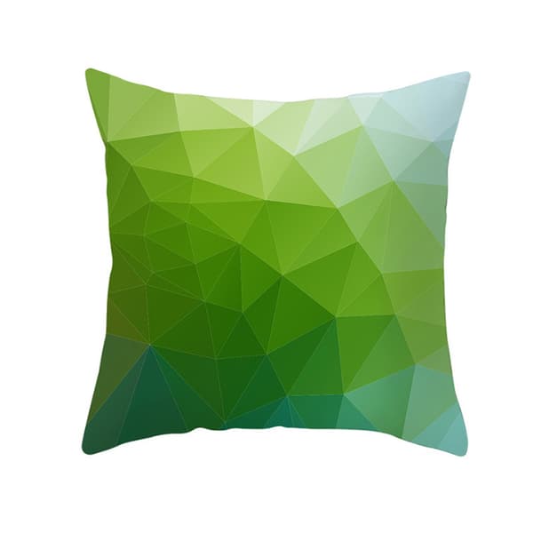 Set med 4 Geometriska Tryckta Polyester Kvadratiska Kuddfodral för Soffa Heminredning (9-12)