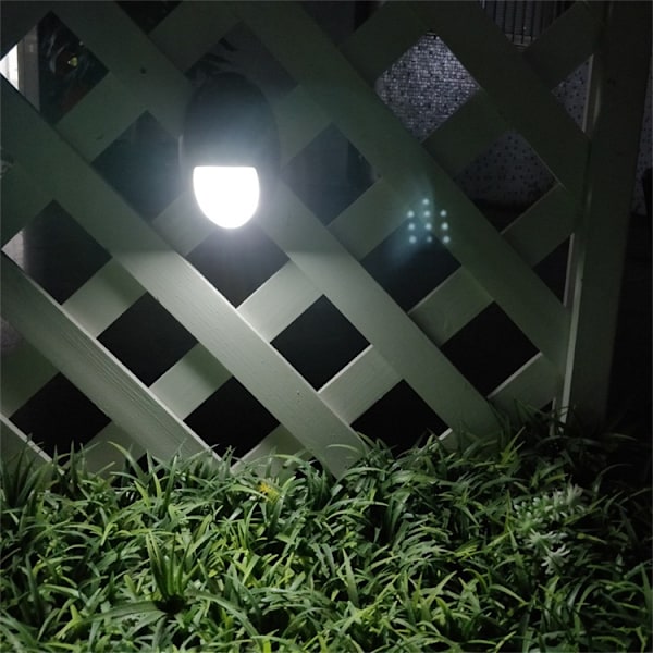 Solcellelampe til utendørs, 10 LED Solcellelampe LED Vegglampe, eclaira E