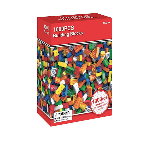 (1000 stk (fargeboks)) Byggeklosser Konstruksjonsbyggeklosser