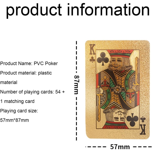 Plastic Playing Cards, Waterproof Plastic Poker Cards, Profession